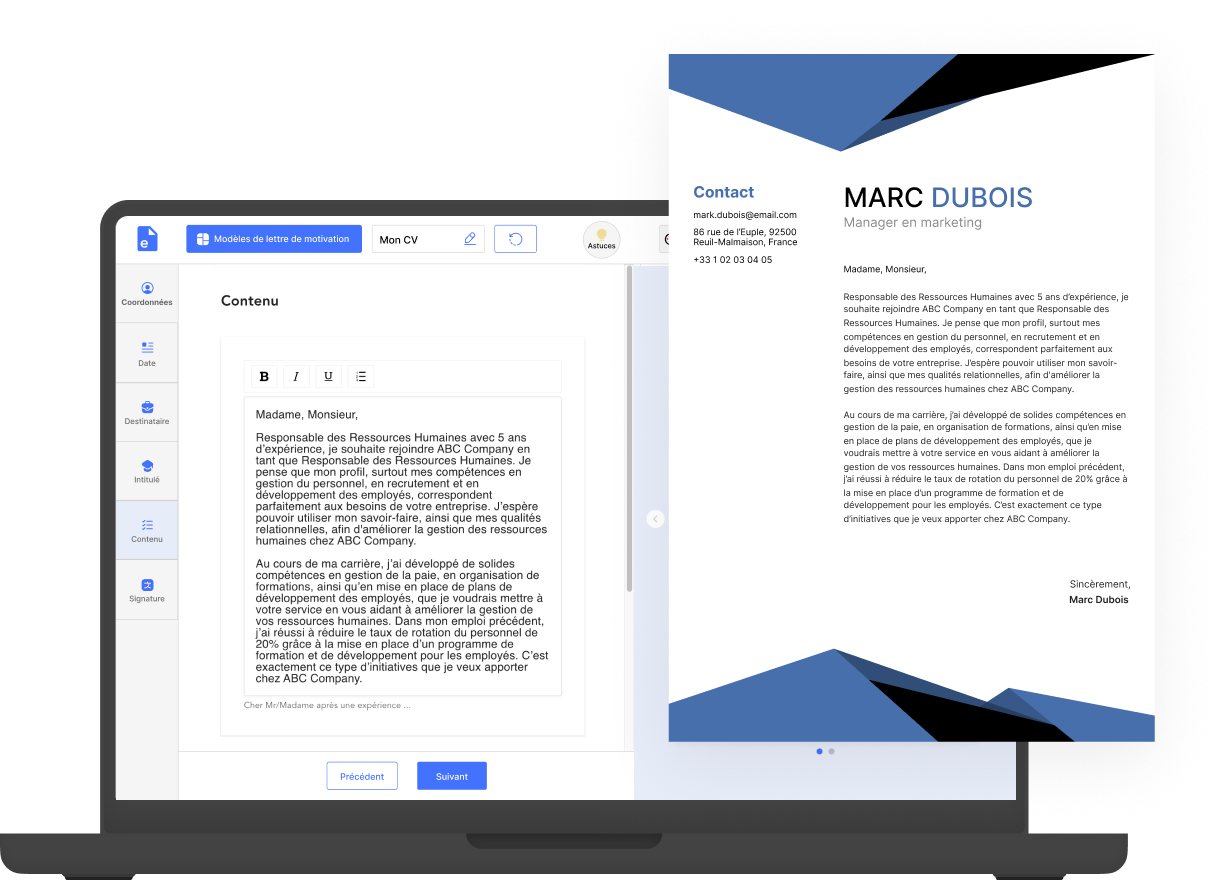 Espacio Carta de Presentación
